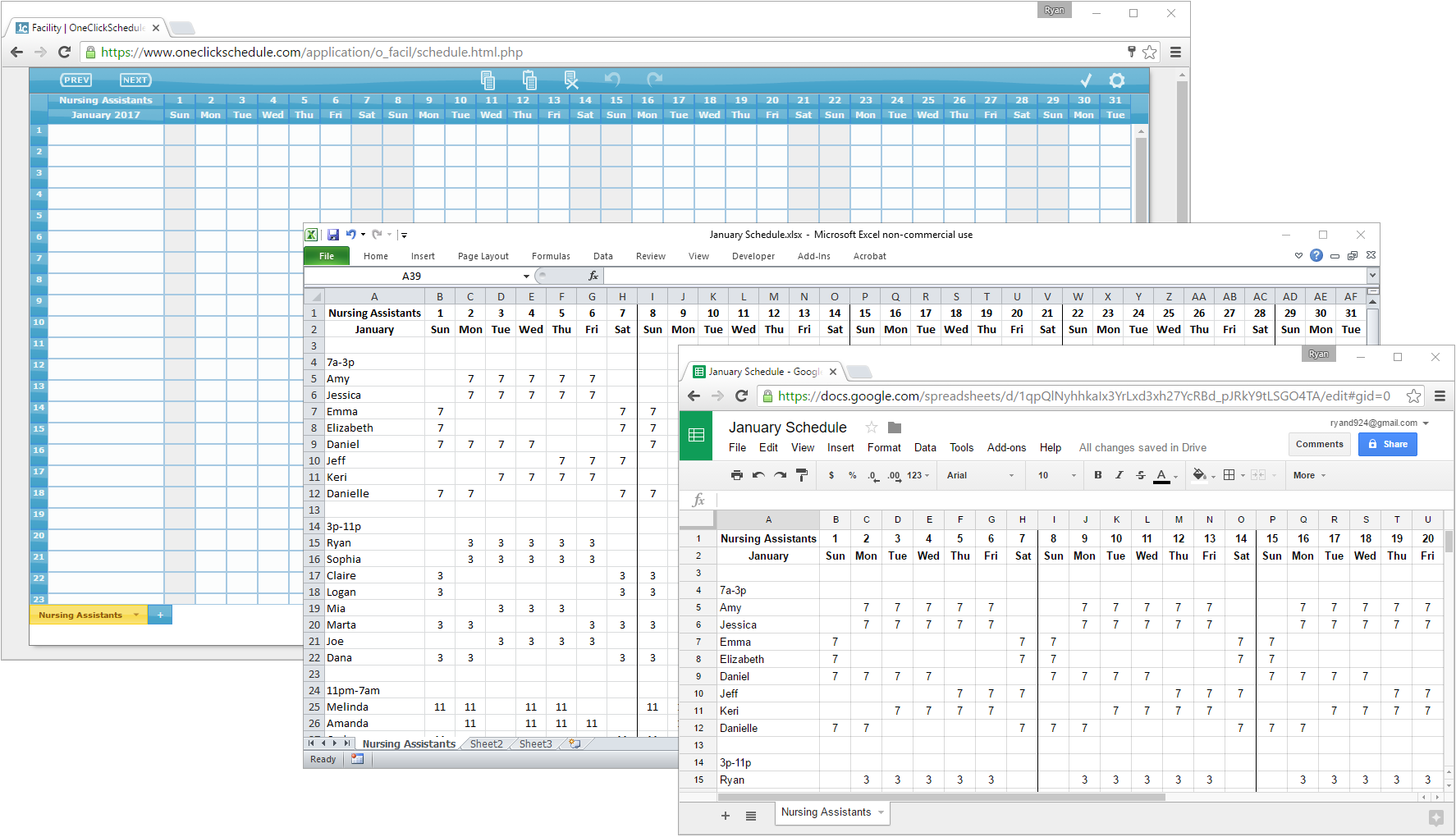 Copy Paste From Excel or Google Spreadsheet